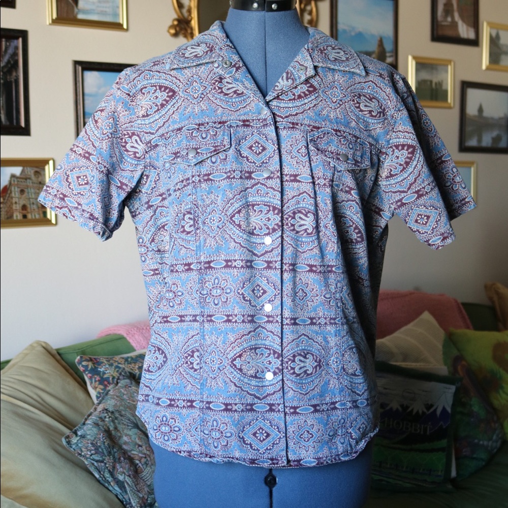 Pendleton paisley damask shirt